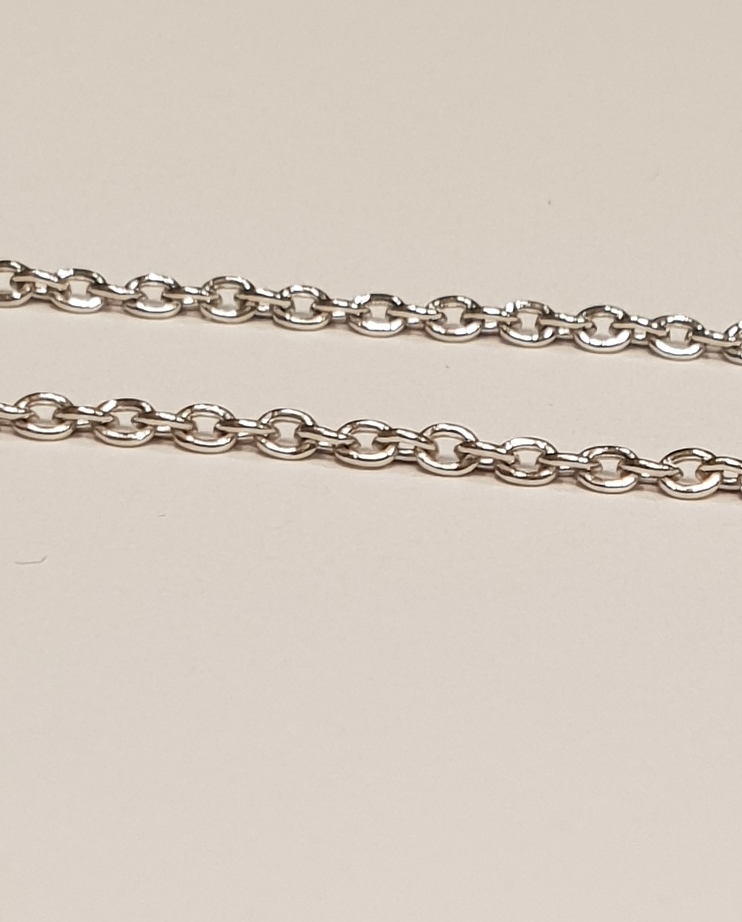 # Chaine 45cm or blanc 18K-2579