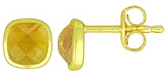 # Boucles d'oreilles or jaune 18K avec 1.40ct de citrine-0