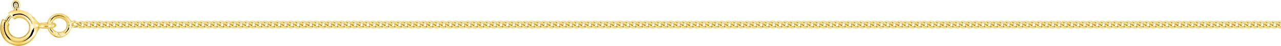Chaîne gourmette diamantée 50cm or jaune 18K