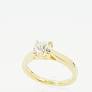 Bague solitaire or jaune 18K avec 1ct diamant naturel GIA G/VS2 serti 4 griffes