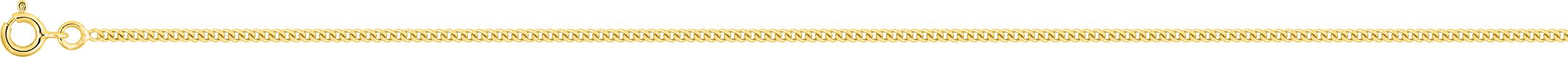 Chaîne gourmette diamantée 50cm or jaune 18K