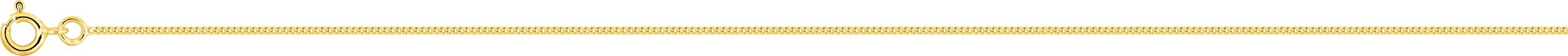 Chaîne 45cm gourmette or jaune 18K
