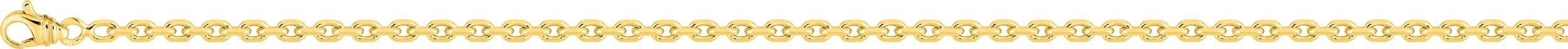 Chaîne 55cm forçat or jaune 18K
