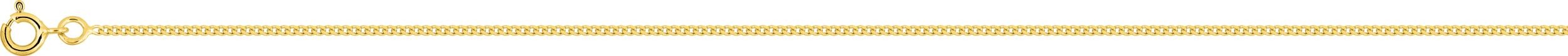 Vendu  Chaîne gourmette diamantée 55cm or jaune 18K