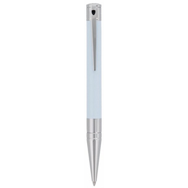 # STYLO BILLE S.T. DUPONT D-INITIAL LAQUE BLEU ciel  ET CHROME