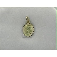 Pendentif médaille 13X10mm Christ or jaune 18K
