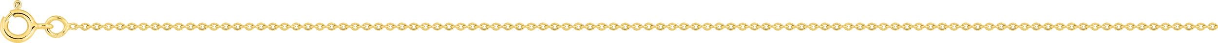 Chaîne 55cm forçat ronde or jaune 18K