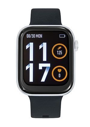 Montre TEKDAY CONNECTED  *hautparleur*  modèle BLACK silicone, case silver, possible de parler dans la montre, mesure *  PRESSION artérielle* , mesure saturation oxygène, fonctions musique,     multiples  BRACELETS SUPPLEMENTAIRES