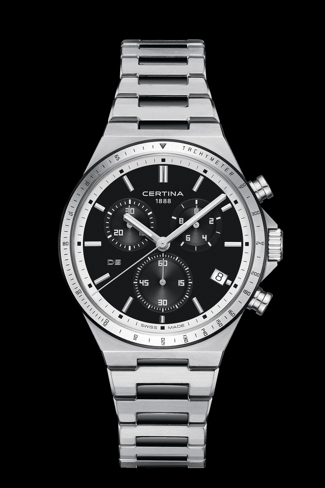 Montre Certina DS-7 Chronograph quartz homme diamètre de 41 mm,