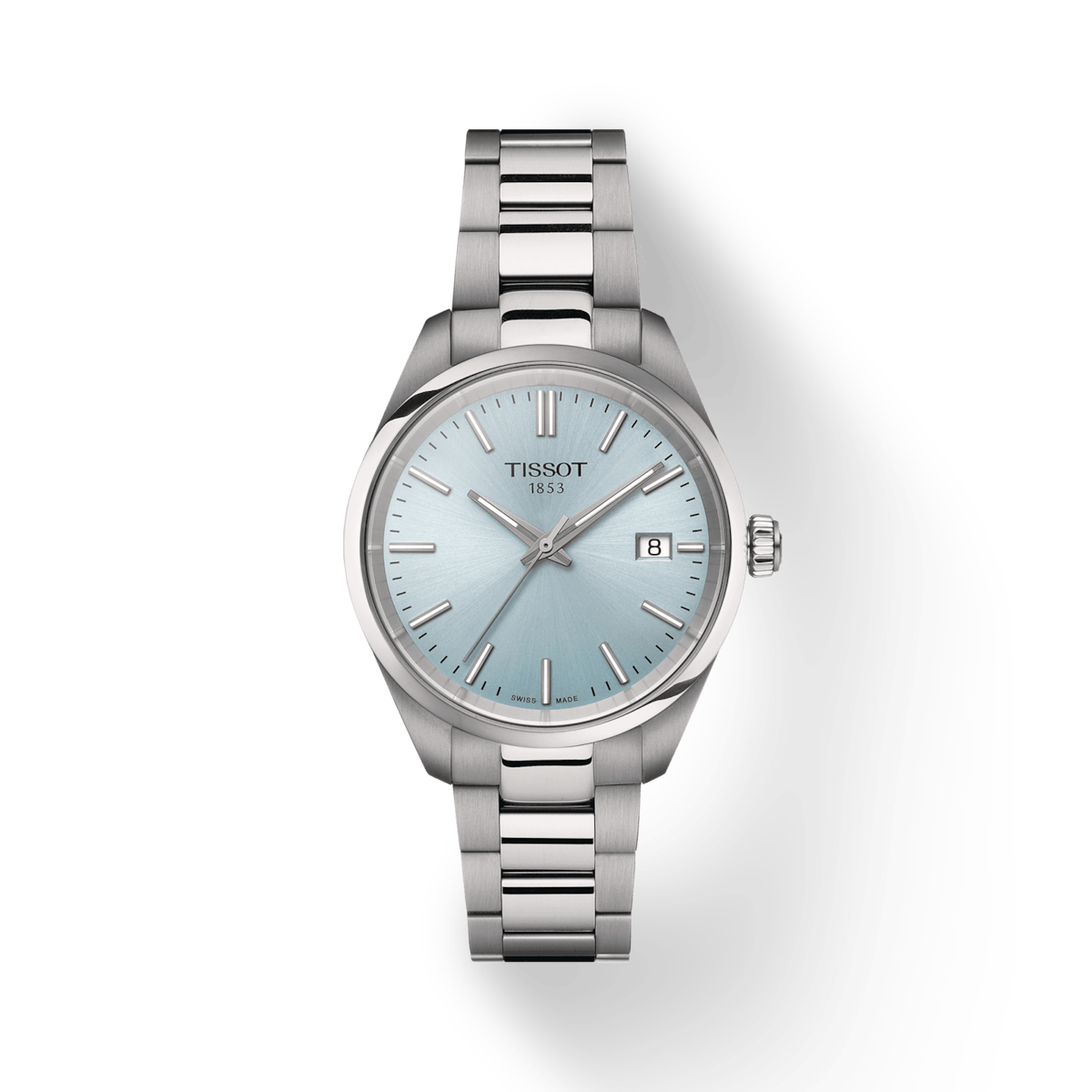 Montre TISSOT PR 100 dame, cadran bleu diamètre 34mm