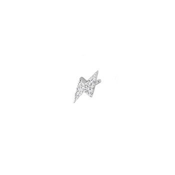 Une Boucle d'oreille en argent 925 avec 0.028ct diamants naturels