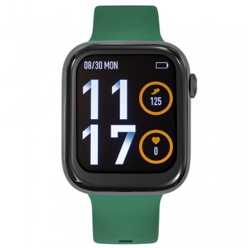 # Montre TEKDAY CONNECTED  *hautparleur*  modèle Green, case Black, possible de parler dans la montre, mesure *  PRESSION artérielle* , mesure saturation oxygène, fonctions musique, multiples  BRACELETS SUPPLEMENTAIRES