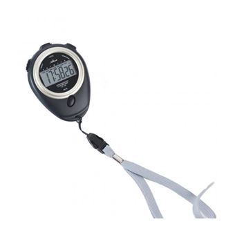 Atlanta Stopwatch, chrono Zeitmesser avec corde, mit Schlaufe, with belt, black / gold