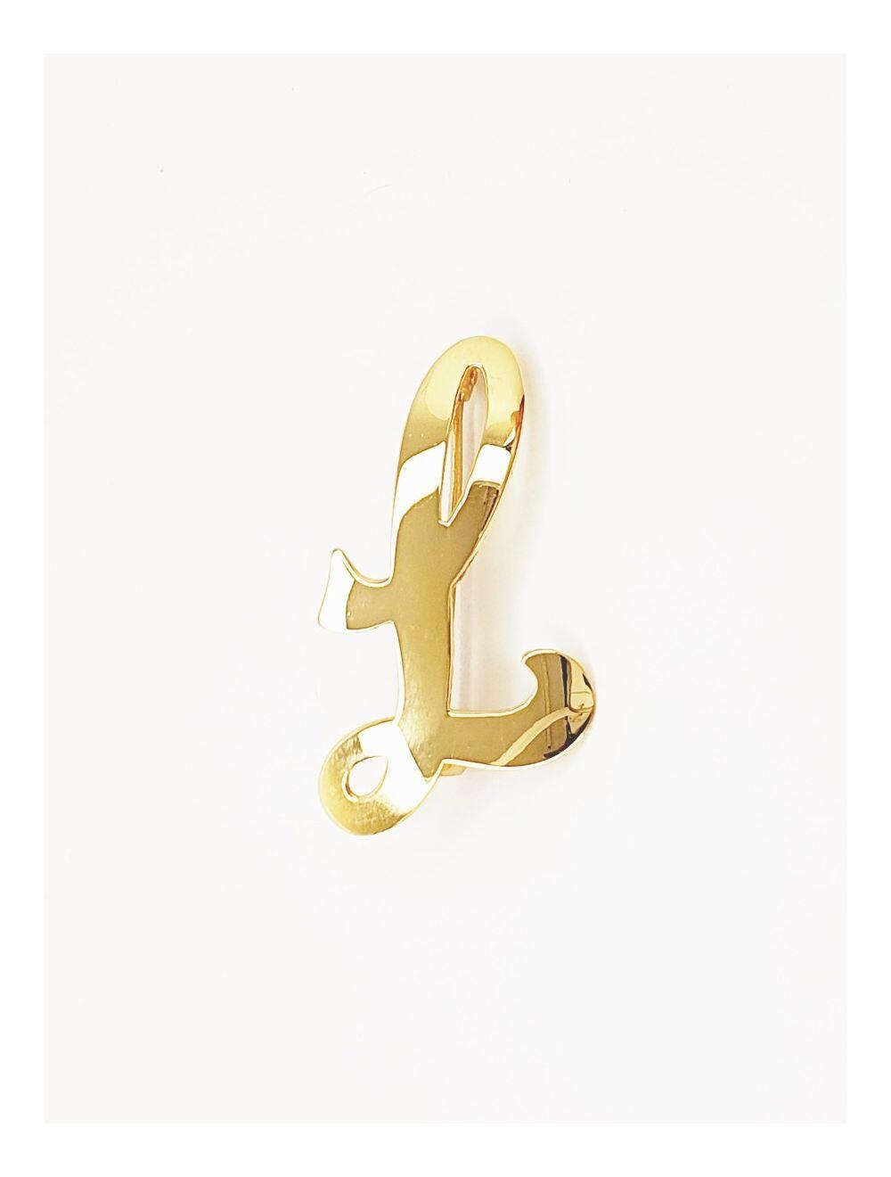 # Broche " L " or jaune