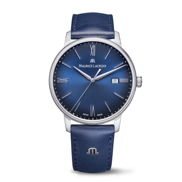 Montre homme Maurice Lacroix ELIROS Date. 40mm. La version « Date », encore plus épurée, une exécution raffinée du boîtier et des finitions,