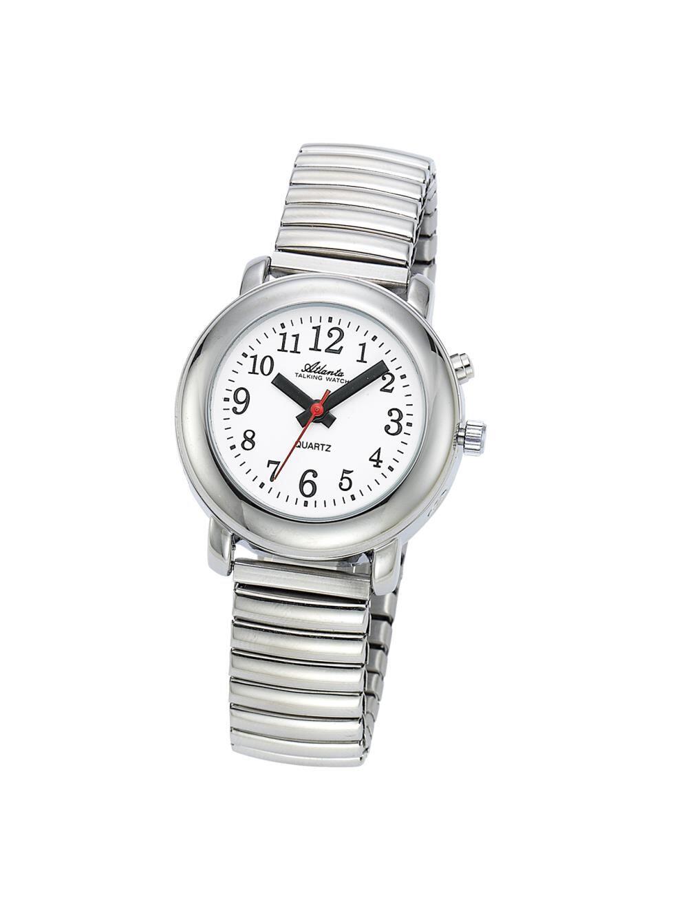 # Montre dame Atlanta, parlante avec bracelet acier   33mm