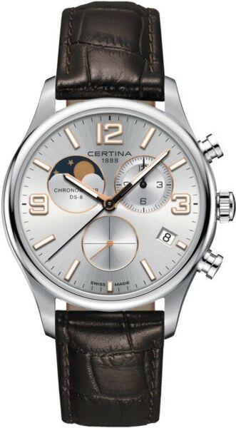 Montre homme Certina DS-8 PHASE DE LUNE, chronomètre certifié COSC, 42mm