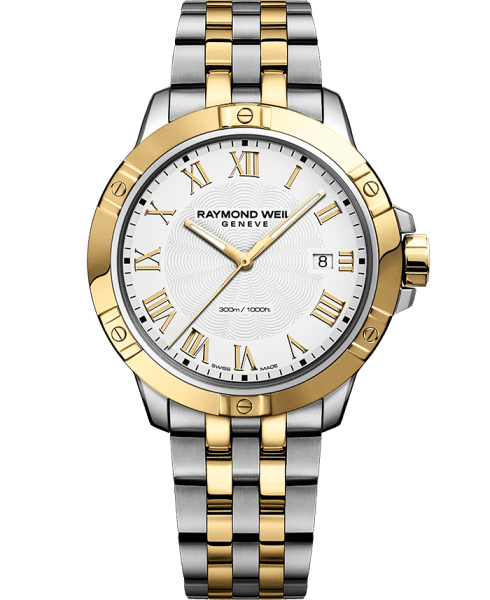 # Montre homme RAYMOND WEIL Tango, classique bicolore, acier, 41mm