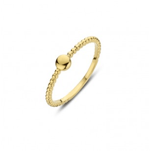 Bague boule or jaune 18k