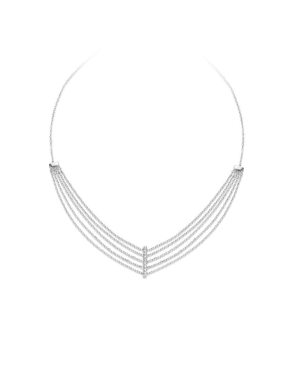 # Collier en argent Naiomy avec zircons