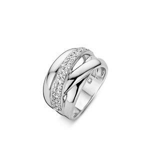 # Bague en argent Naiomy avec zircons. Mesure 50, très petite