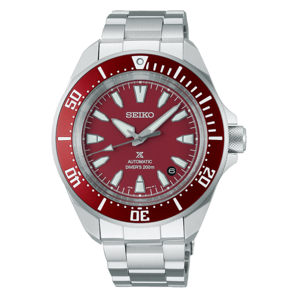 Montre Seiko PROSPEX SAMURAÏ, automatique  avec cadran rouge