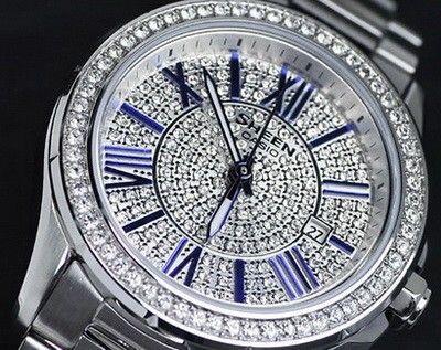 # Montre dame Casio Sheen verre saphir, acier lunette en epoxy blanc