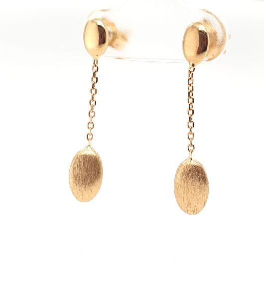 # Boucles d'oreilles pendantes or jaune 18K