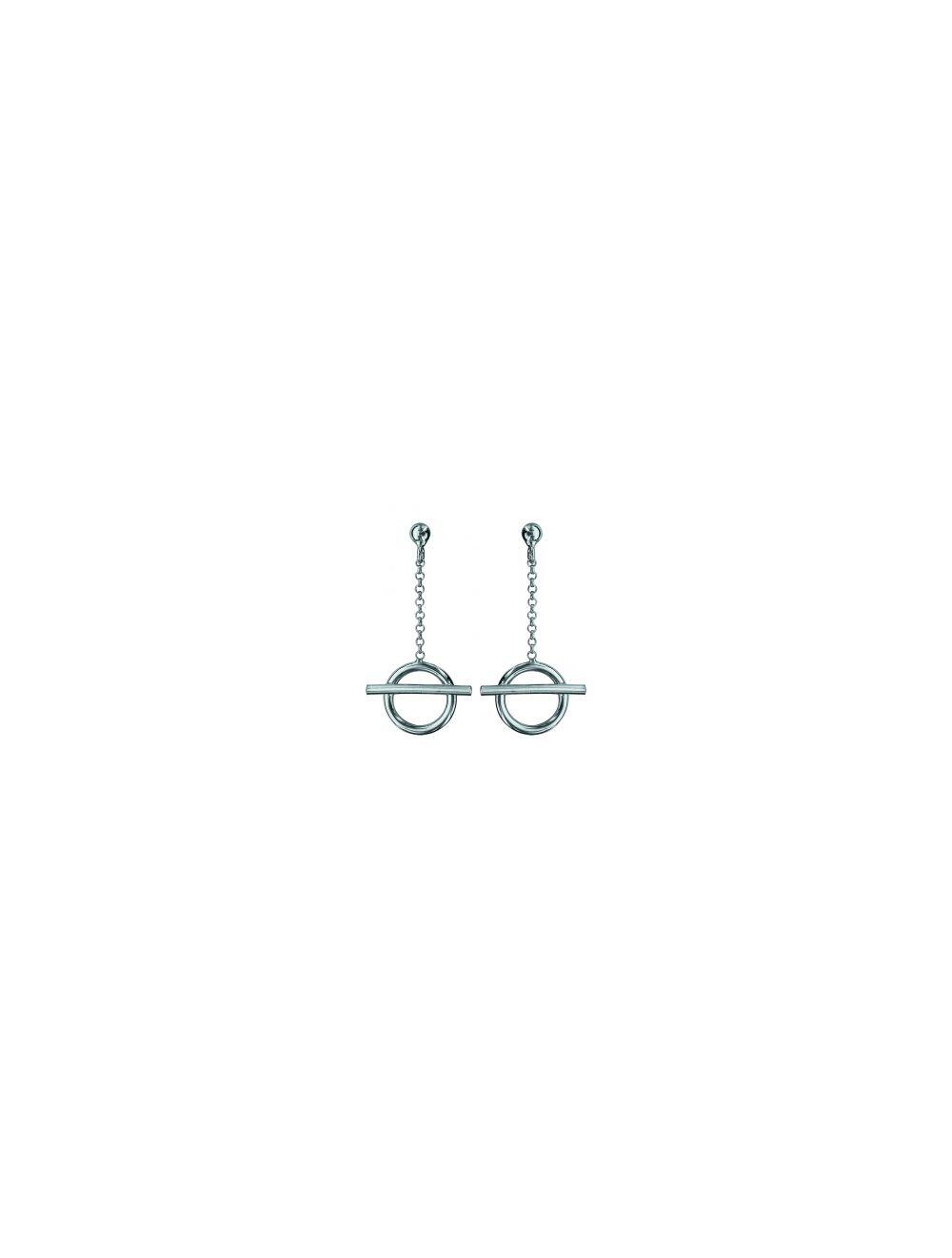 # Boucles d'oreilles pendante argent rhodie