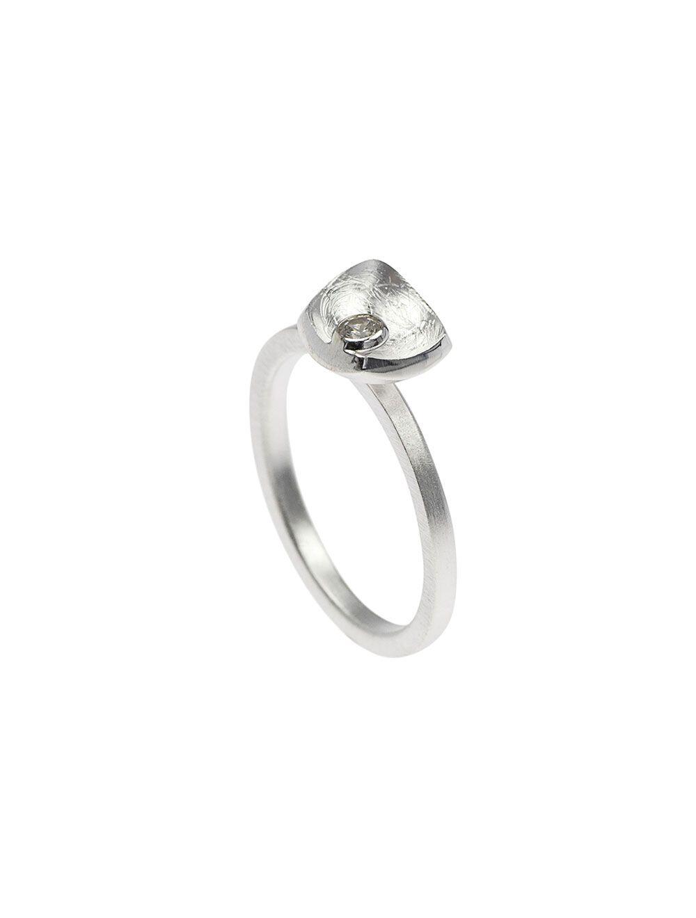 # Bague argent avec zircon