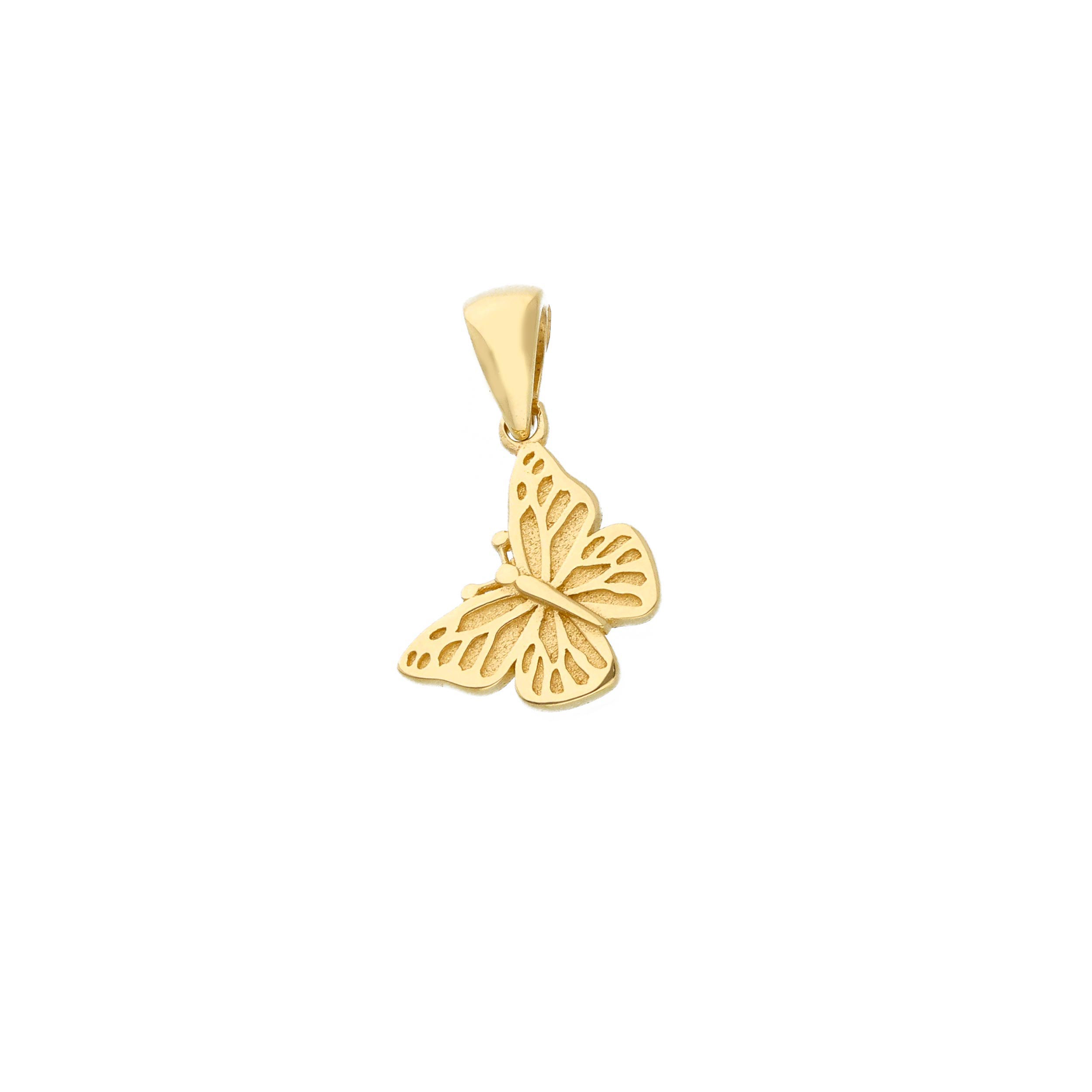 Vendu Pendentif papillon or jaune 18K