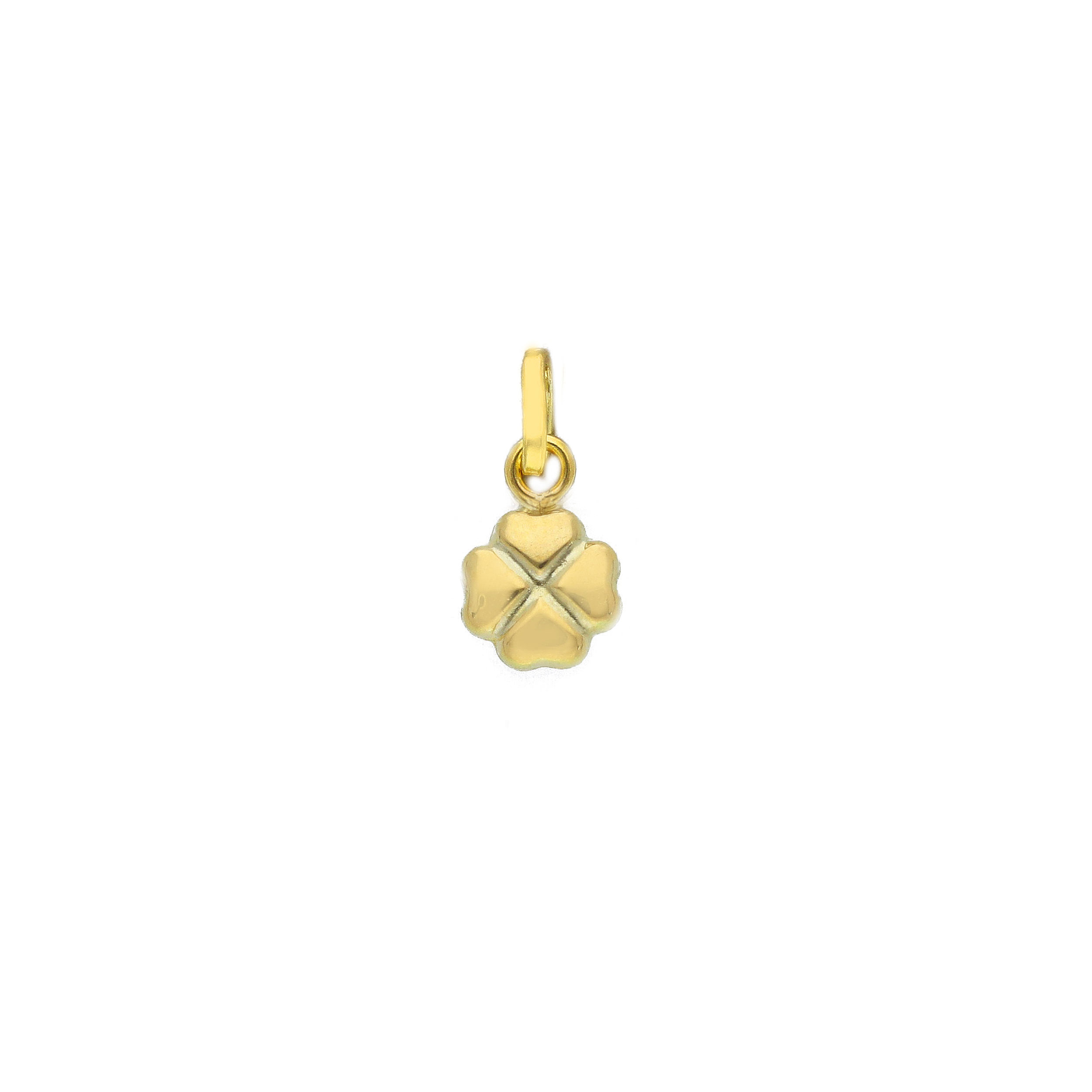 Pendentif trèfle or jaune 18K