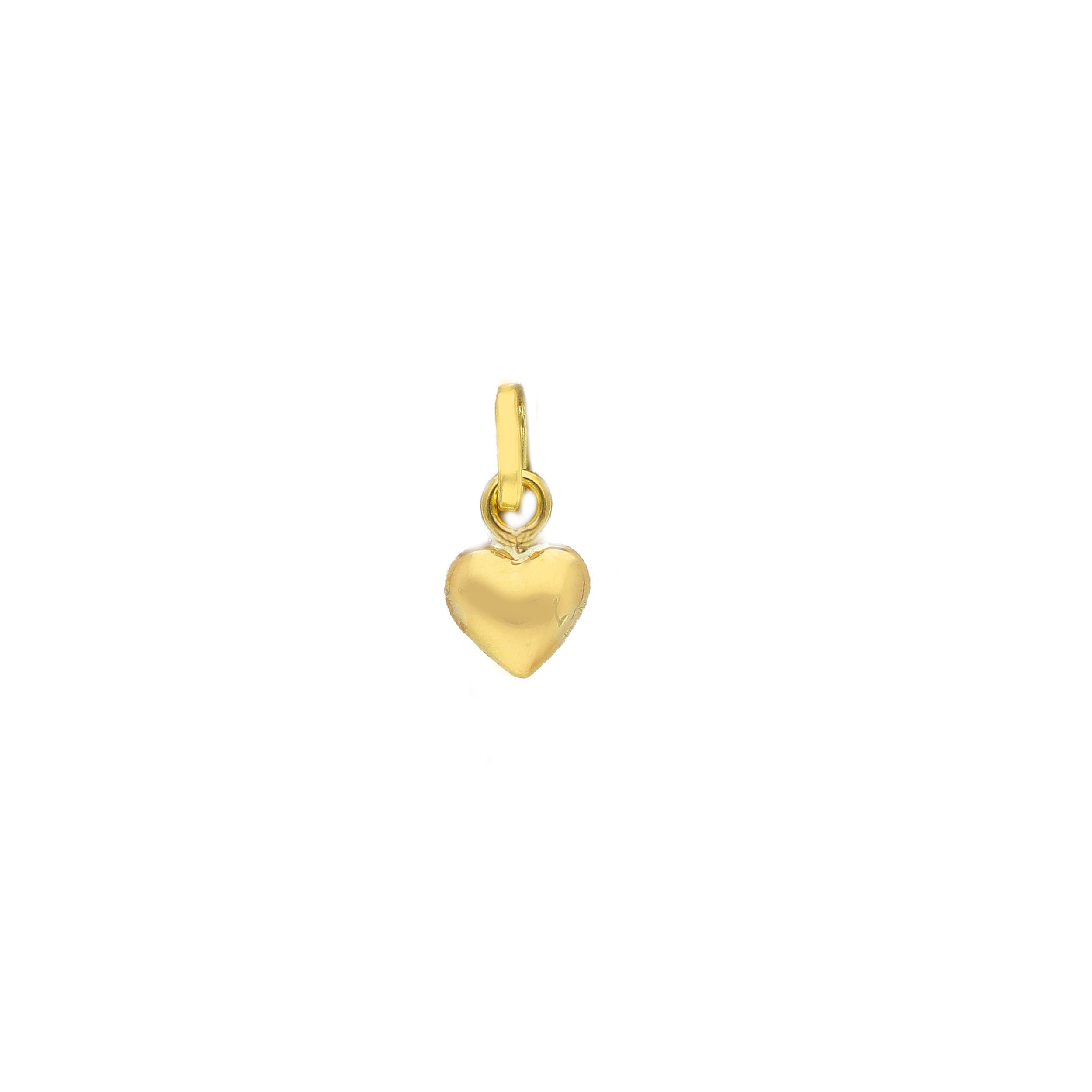Pendentif cœur or jaune 18K