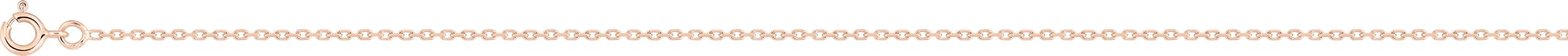 Chaîne 45cm forçat diamantée or rose 18K