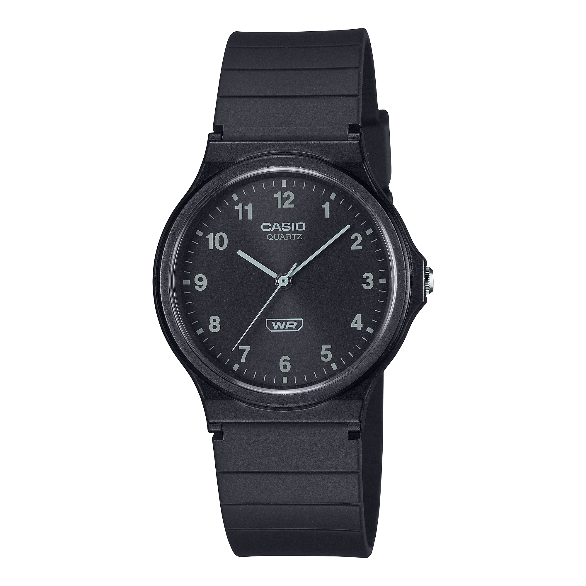 Montre CASIO,  quartz, 34mm, noir , bracelet noir