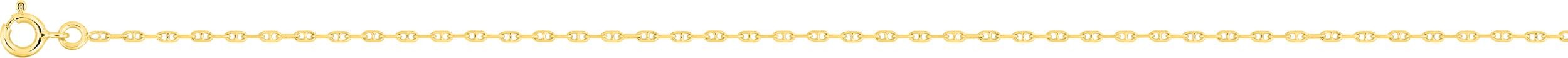 Réserve Chaîne maille forçat barette 40cm or jaune 18K