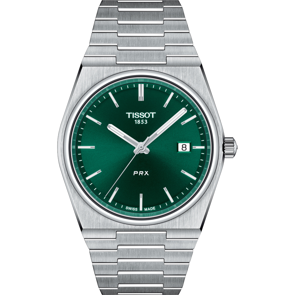 Tissot PRX quartz, cadran vert 40mm bracelet acier