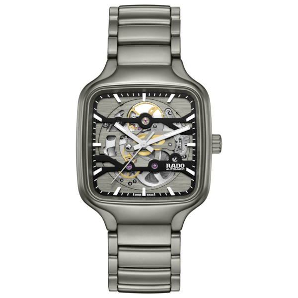 Montre Rado True Square Skeleton automatique avec réserve de marche de 80 heures
