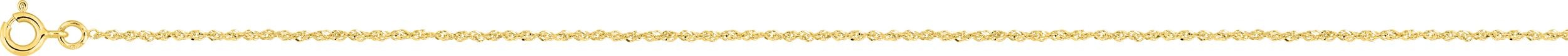 Chaîne Singapour 45cm or jaune 18K