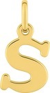 Pendentif " S " 1cm or jaune 18K