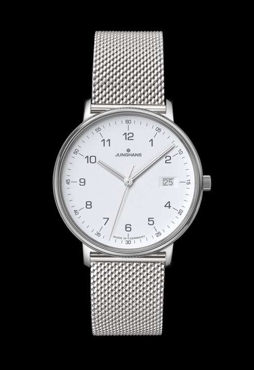 Montre Junghans FORM Damen quartz, cadran blanc mat 34.1mm