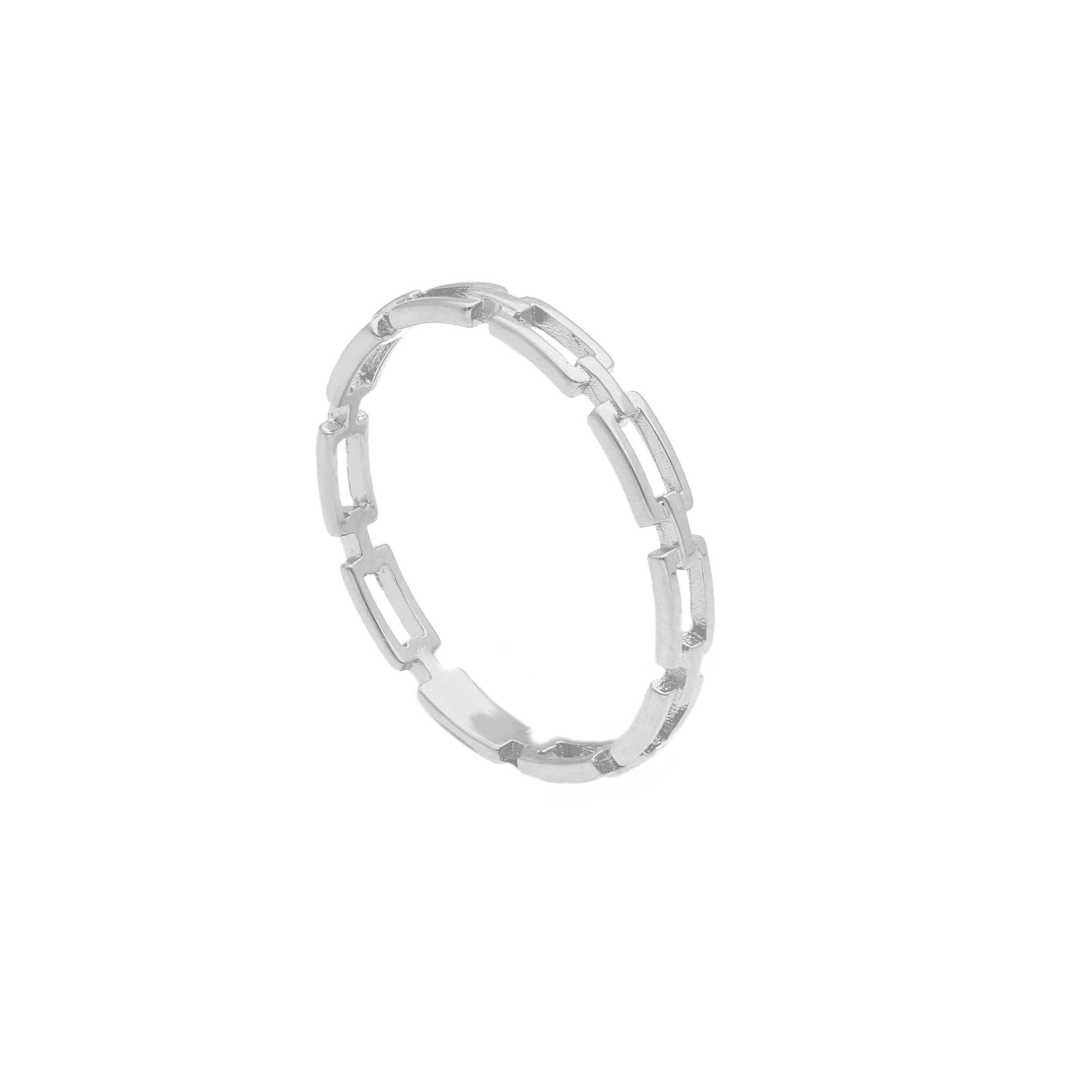 Bague or blanc 18K