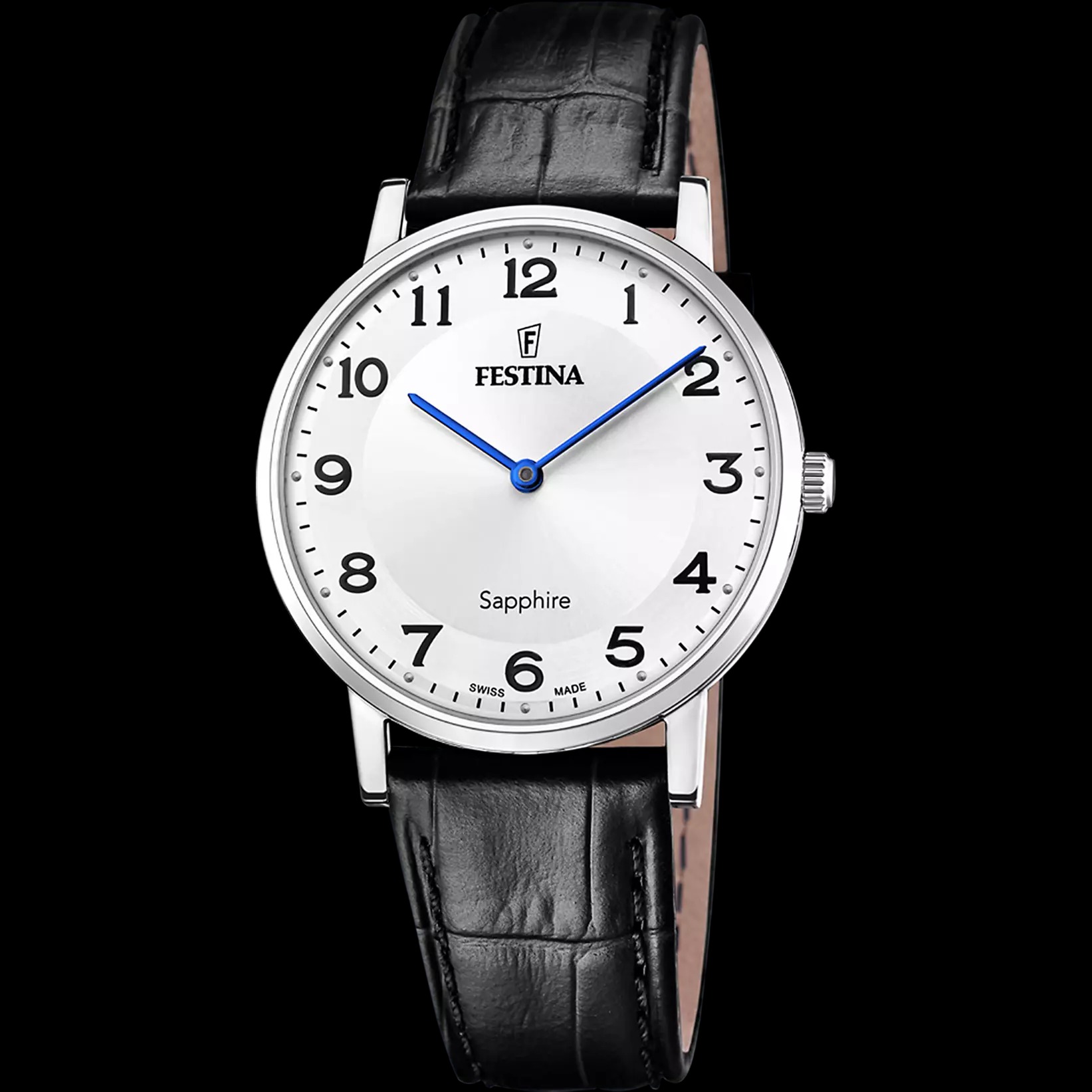 Montre homme FESTINA avec boîtier en acier inoxydable de 40mm et verre saphir
