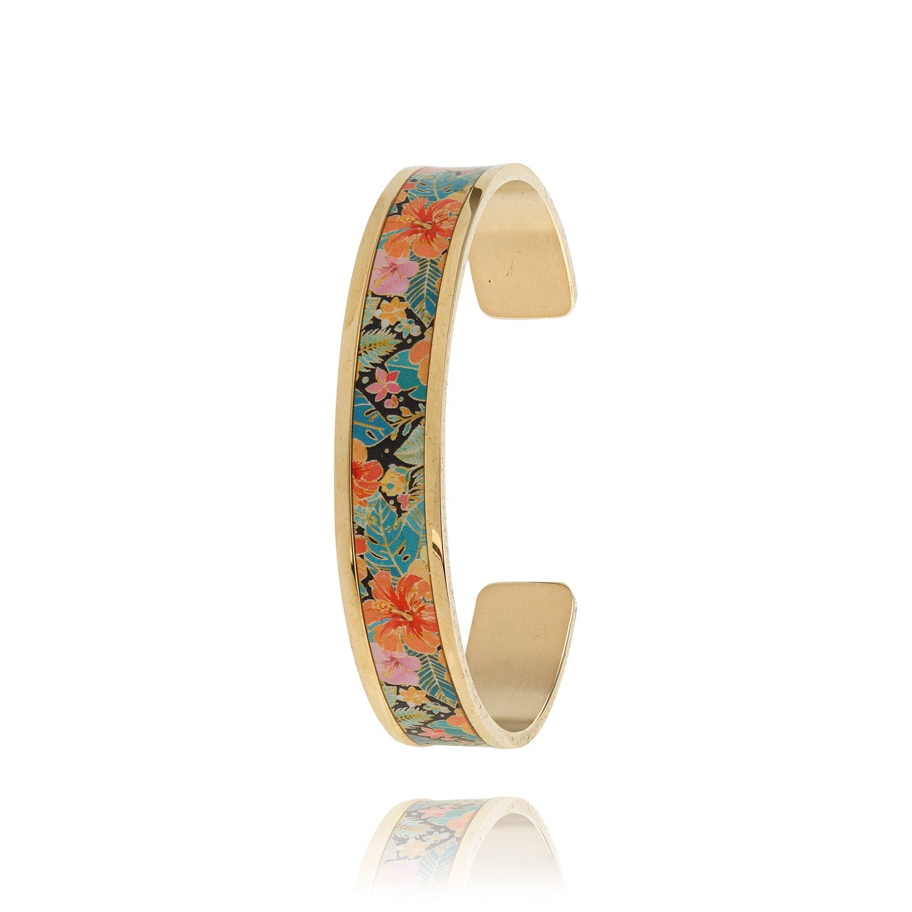 Petite manchette Oasis red blue green Bracelet Louise Garden