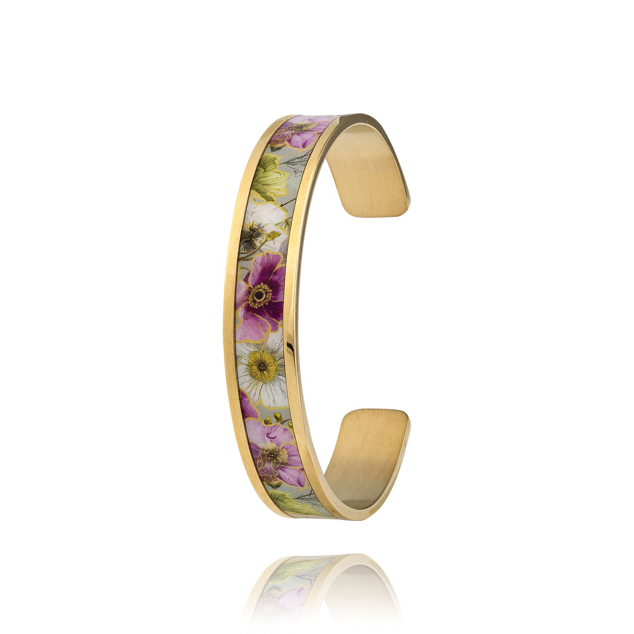 Petite manchette Magnolia Pink Bracelet Louise Garden