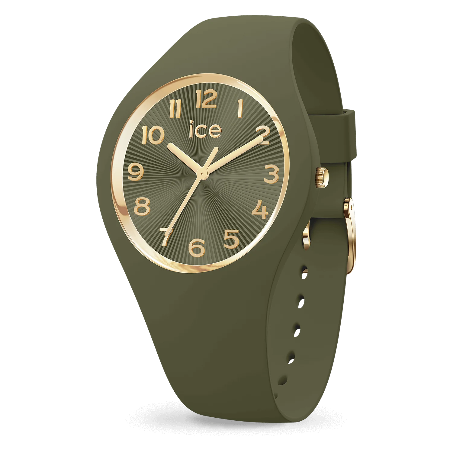 Montre ICE champagne Olive Green, boîtier 37mm