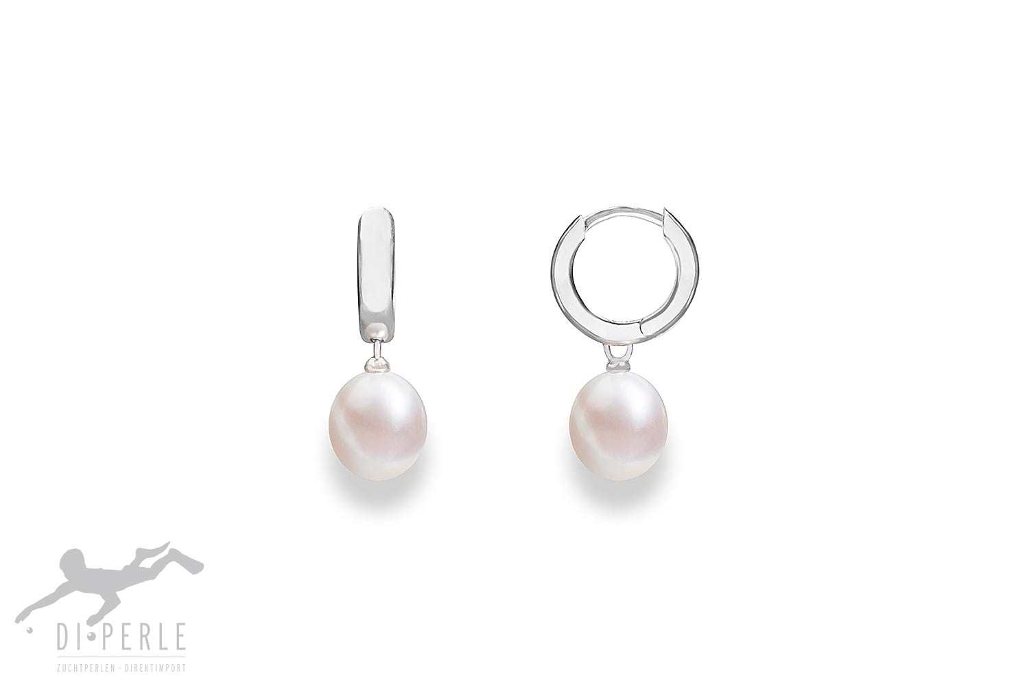 Boucles d'oreilles argent 925 avec perles de culture d'eau douce