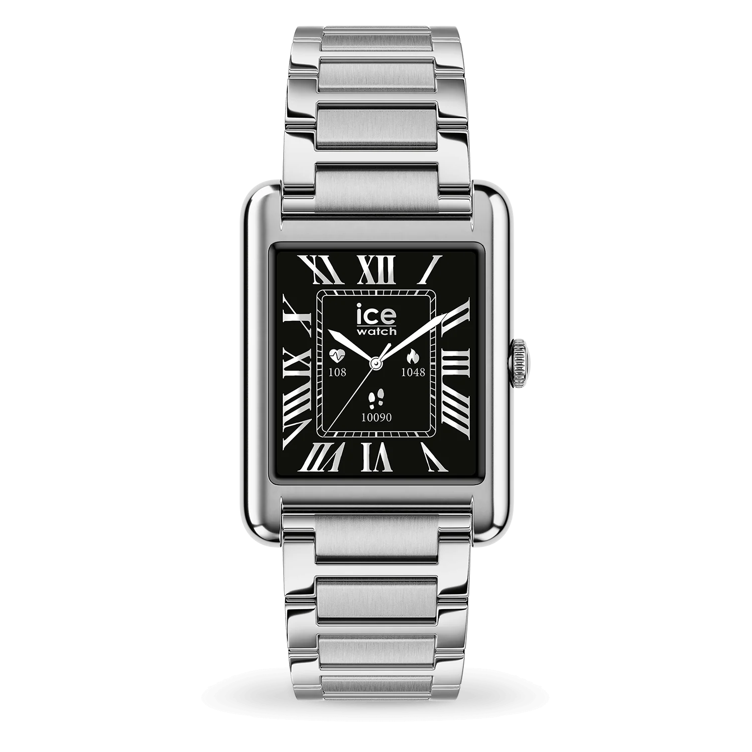Montre ICE smart TKS 2.0 - Silver offre un design horloger sublimé par une technologie de pointe.Véritable smartwatch multifonction, elle permet de suivre la fréquence cardiaque, les activités sportives, la qualité du sommeil et les notifications du smartphone en un seul geste. Son grand écran personnalisable propose de nombreux styles de cadrans, des versions analogiques aux affichages digitaux dynamiques.