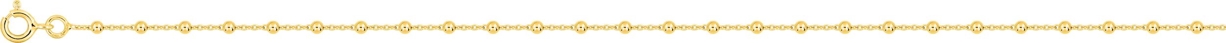 Bracelet boule 18cm or jaune 18K