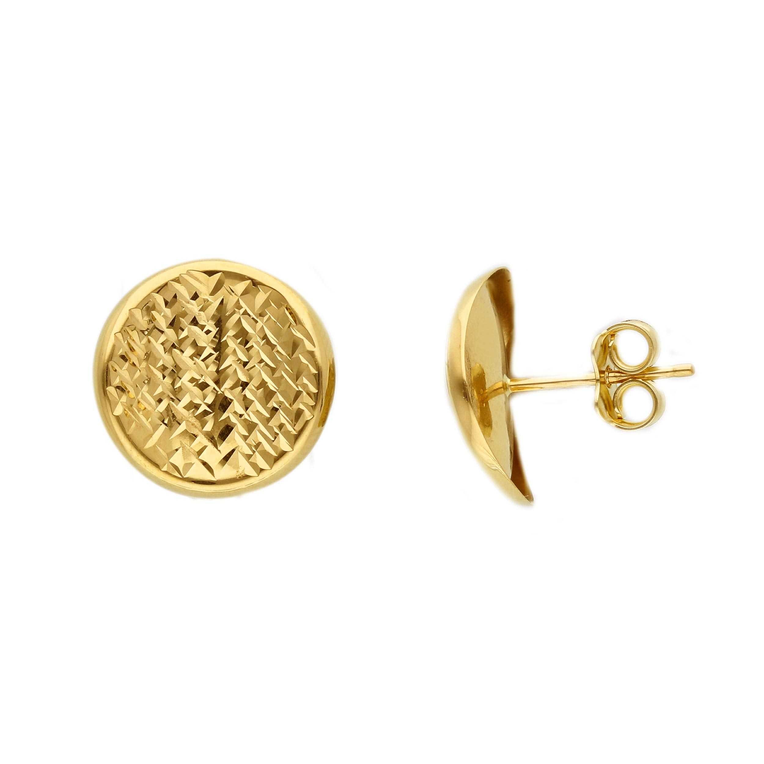 Boucles d'oreilles or jaune 18K
